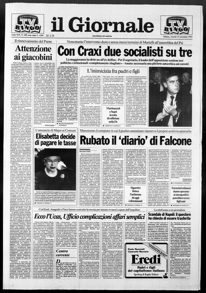 Il giornale : quotidiano del mattino